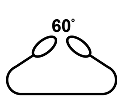 Układ z oznaczeniem 60° na rysunku — 100% DOR
