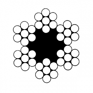Lina stalowa 6x7 + FC
