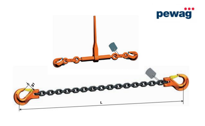 Odciąg łańcuchowy SWRLS G10 - długość odciągu, zdolność mocowania LC, szerokość gardzieli haków w odciągu łańcuchowym