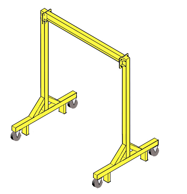 Suwnica bramowa typ SWB- wymiarysuwnicy