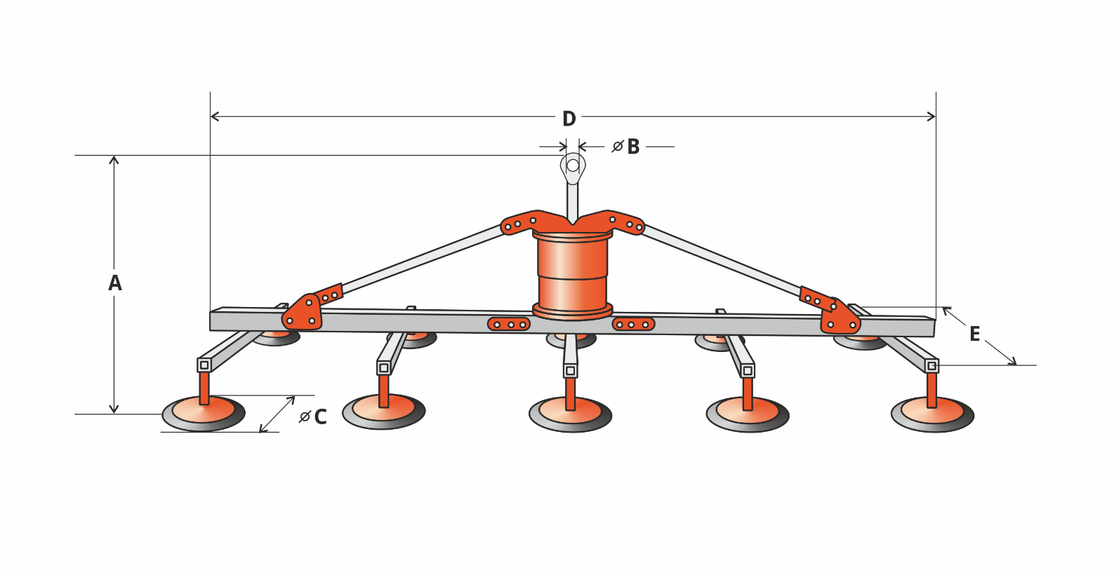 KLANER VMS 1200-10VR — oryginalny rysunek wymiarowy
