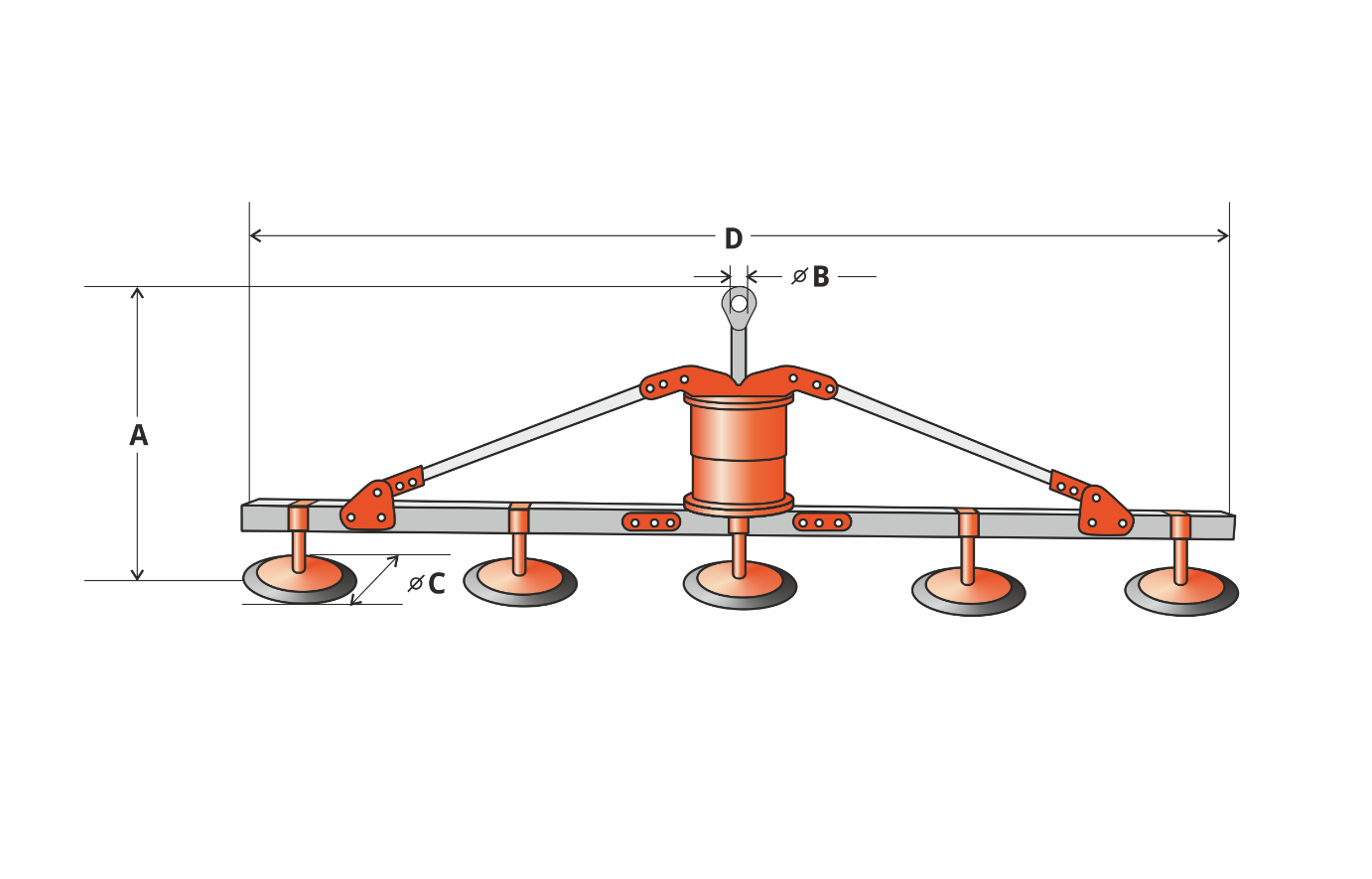 KLANER VMS 1200-5V — oryginalny rysunek wymiarowy